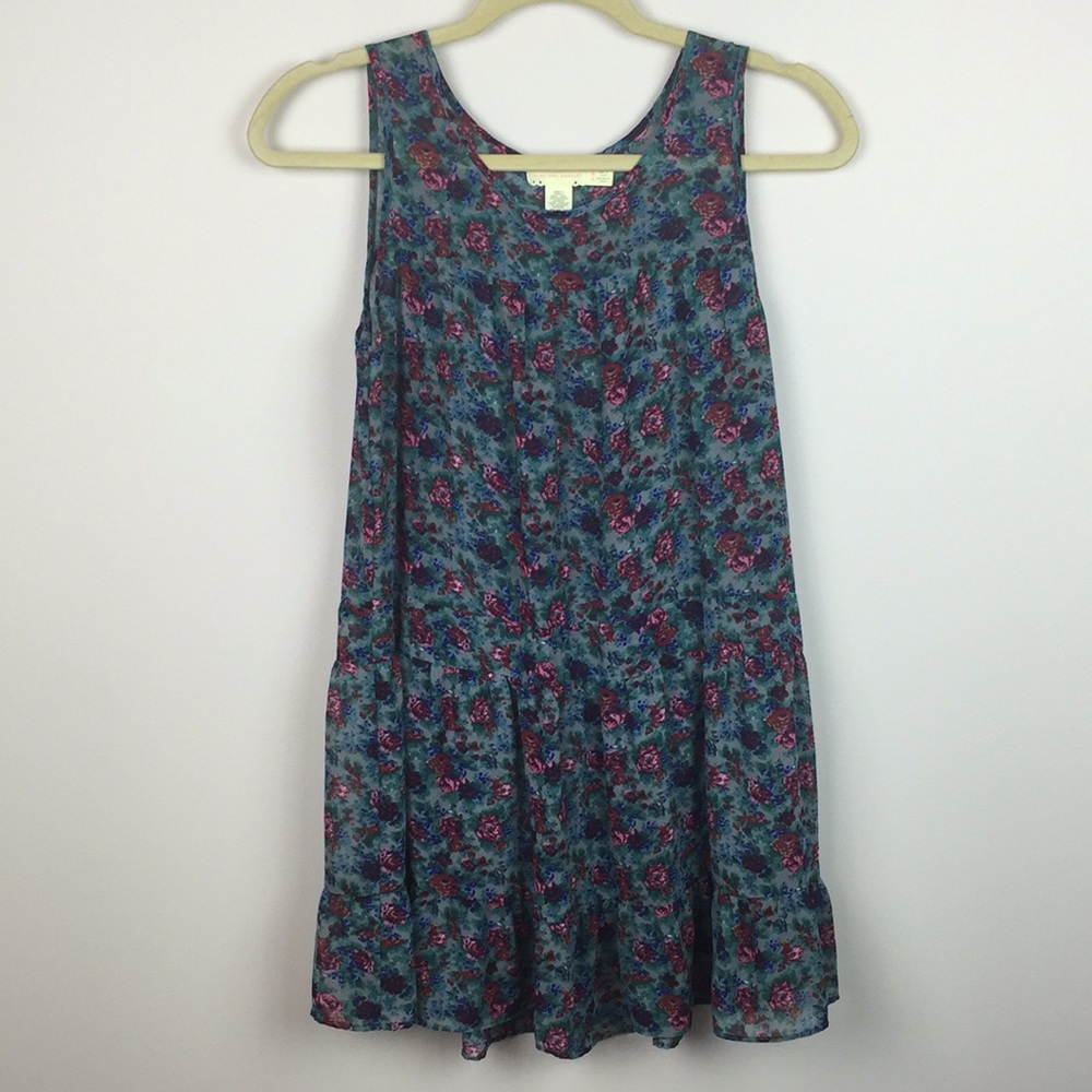 UO / Pins And Needles - Floral Drop Waist Dress
